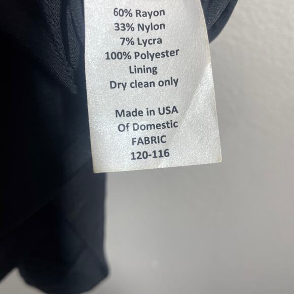 Sara Campbell Large Mock Neck Tie Shift Dress Black Polka Dot Sleeveless - Picture 6 of 9